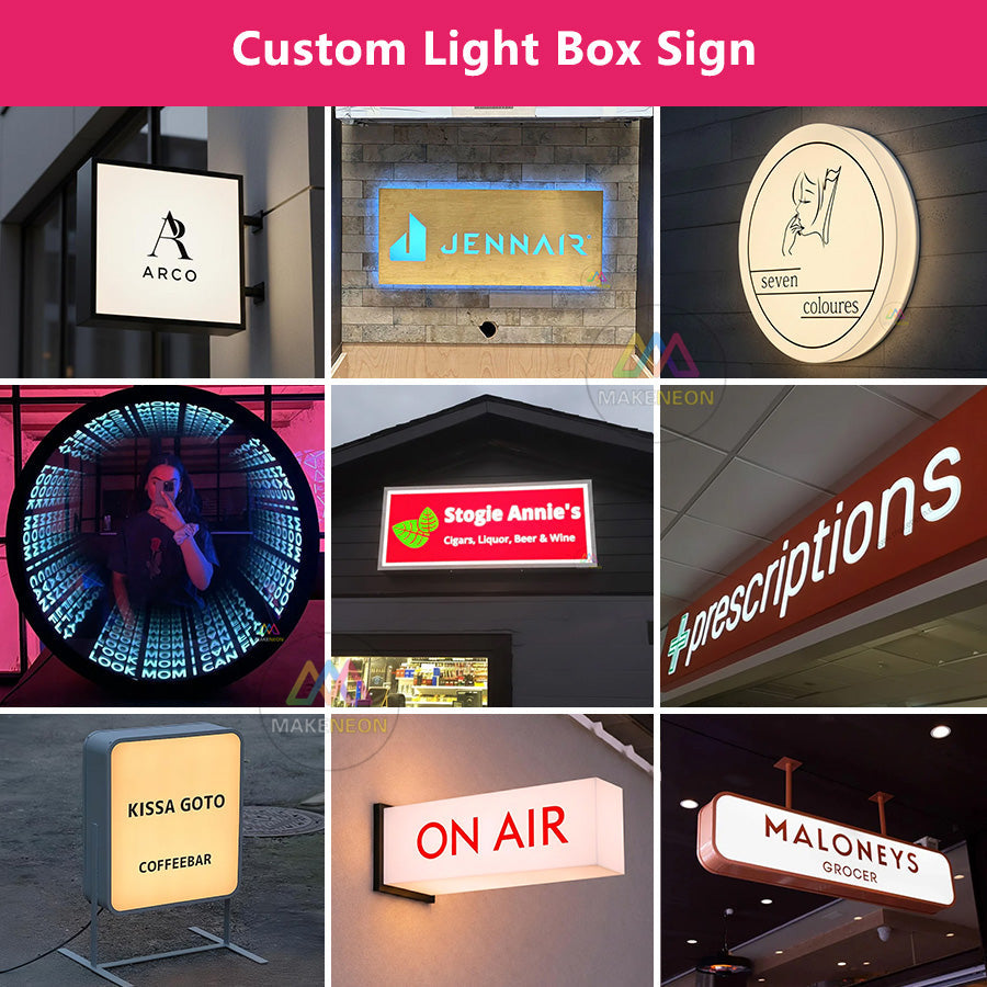 Custom LED Light Box Signs: 5 Types Compared for Business Branding ...