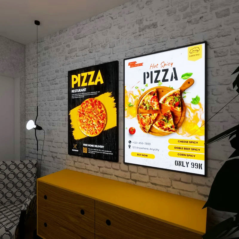 Ultrathin LED Light Box Backlit Menu Board