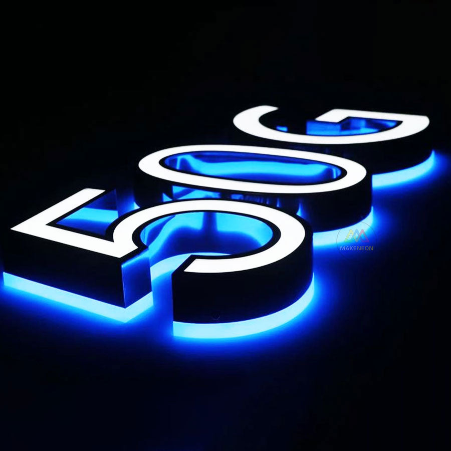 Custom LED Backlit & Frontlit 3D Sign - Channel Letters for Shop, Retail, Club, Business