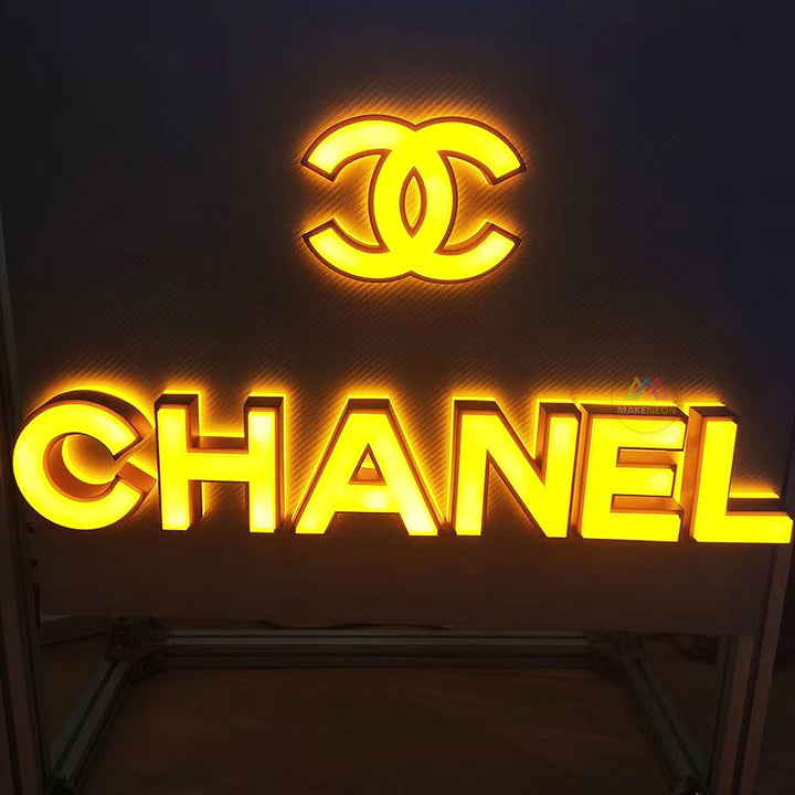 Custom 3D Front & Backlit LED Sign - Illuminated Letters for Business, Storefront, Shop