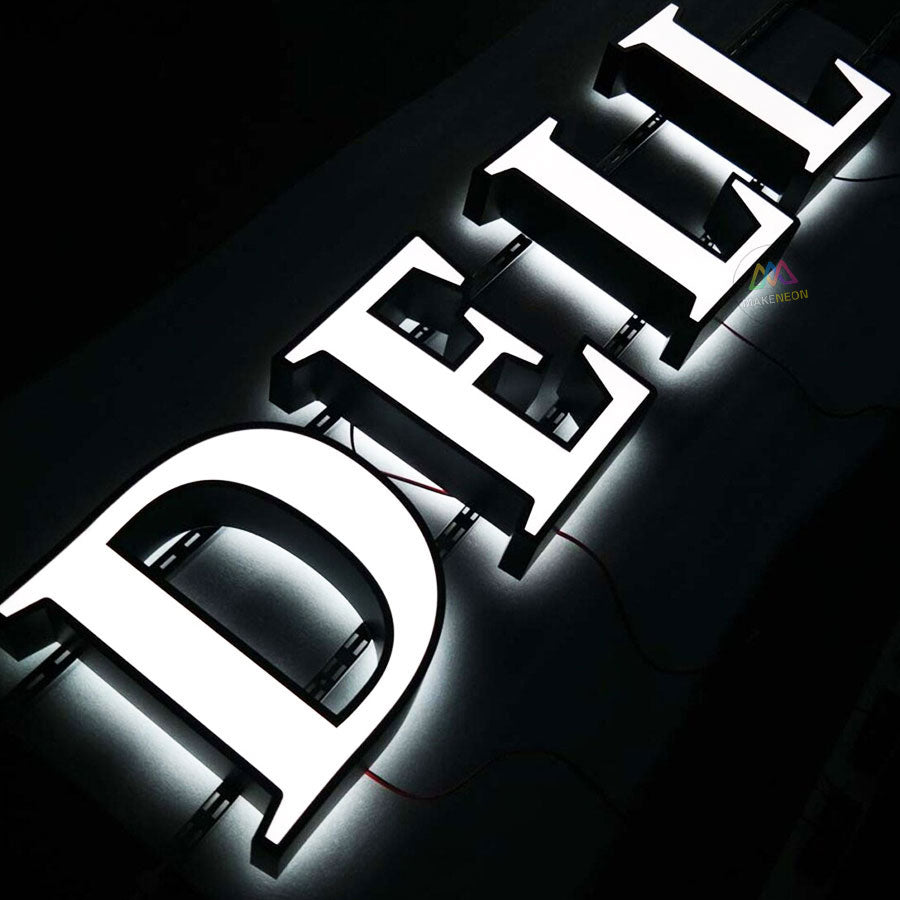 Custom 3D Front & Backlit LED Sign - Illuminated Letters for Business, Storefront, Shop