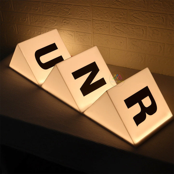 Side-Mounted Acrylic Light Box Sign - Custom Logo LED Sign for Salon & Cafe