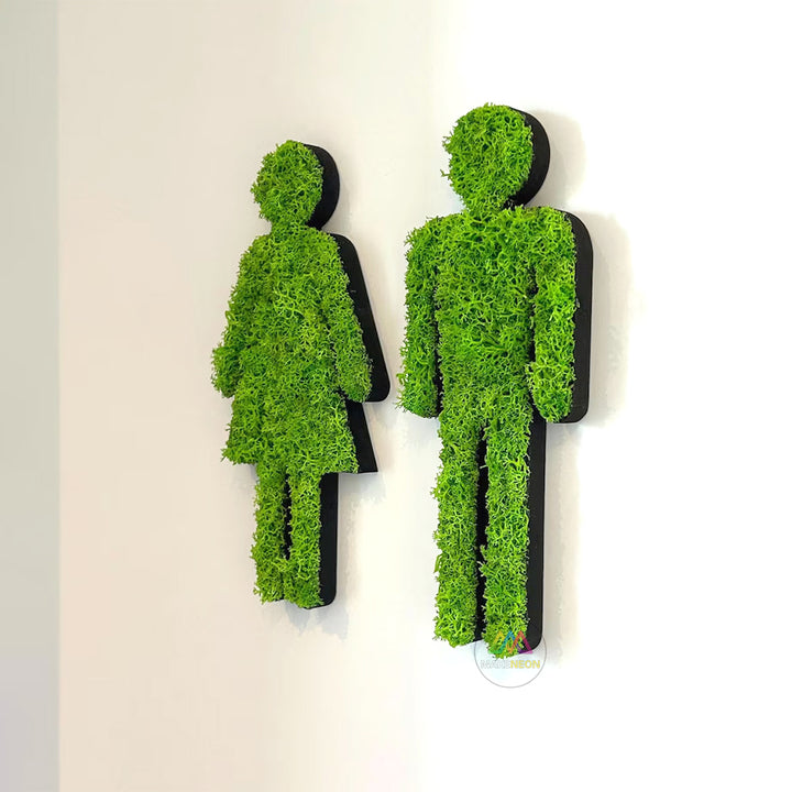 Personalized 3D Moss Sign - Wall Logo Sign for Office, Salon