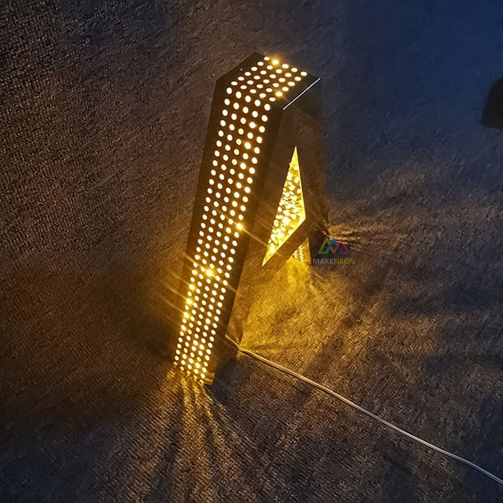 Custom Perforated Side Lit LED Channel Letters - Punching 3D Lighted Signs