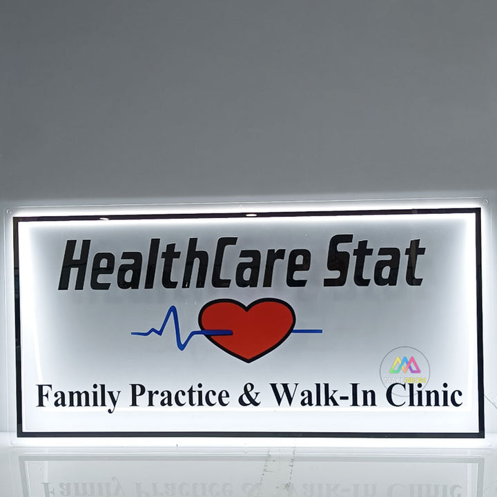 Custom Acrylic Backlit Sign for Clinics and Healthcare Spaces