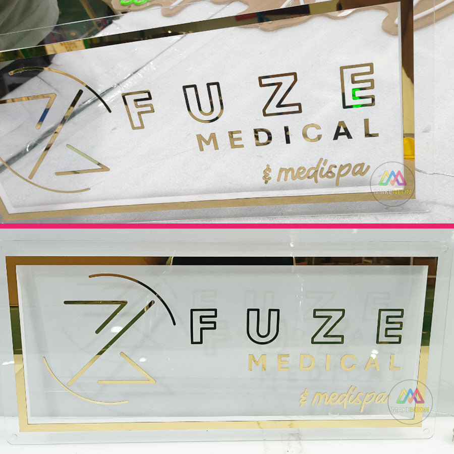 Custom Acrylic Backlit Sign for Clinics and Healthcare Spaces