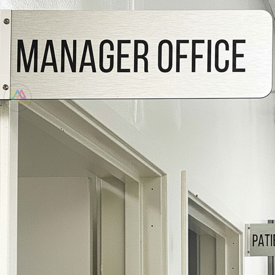 Custom Metal Sheet Sign - UV Logo Sign for Reception & Office