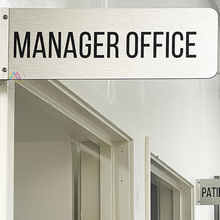 Custom Metal Sheet Sign - UV Logo Sign for Reception & Office