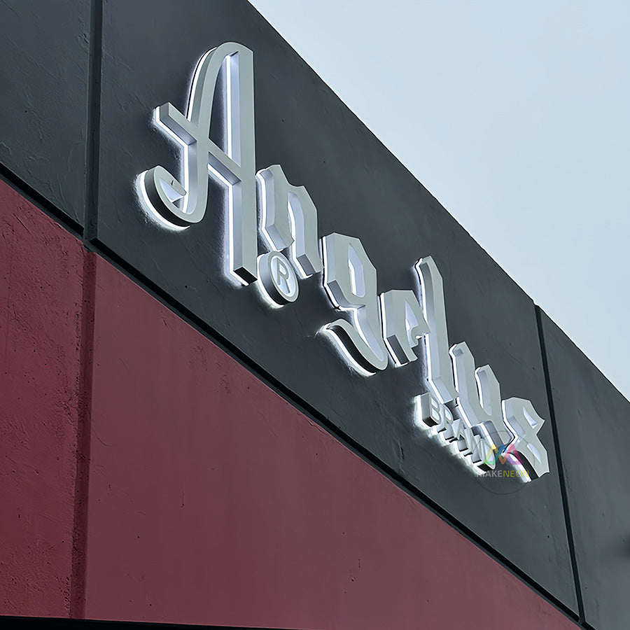 Large Backlit Channel Letters - Custom Outdoor Business Signage