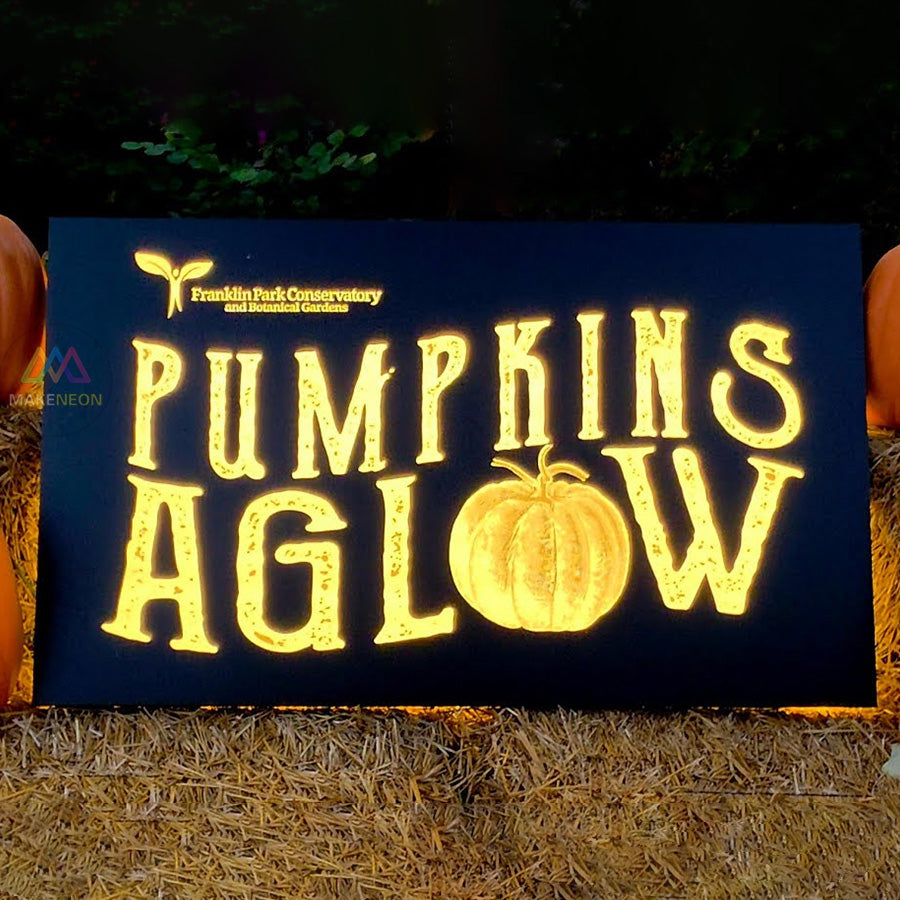 Metal Backlit Sign, Custom Logo Laser Cut LED Light Box For