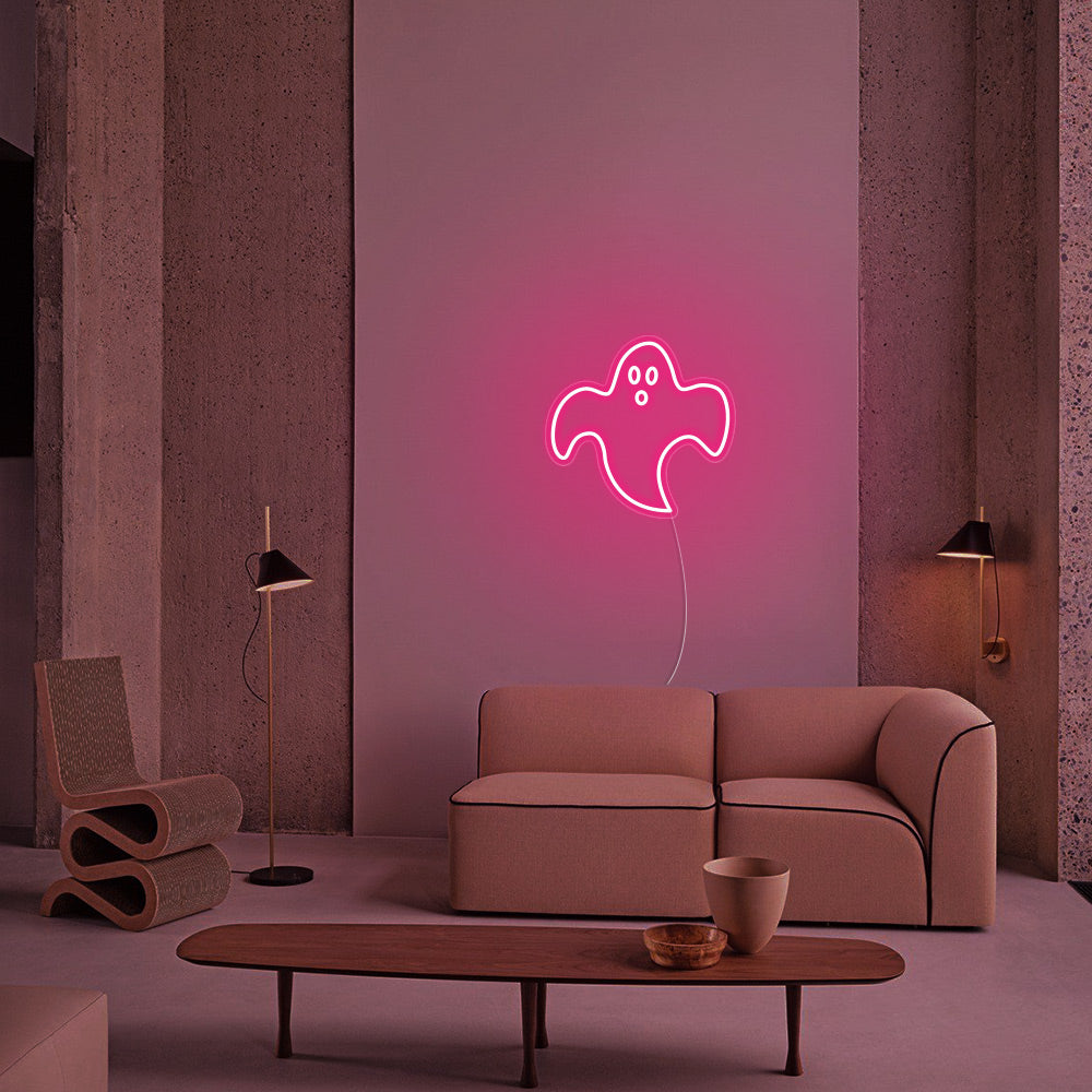 Ghost LED Neon Sign - Happy Halloween Neon Sign
