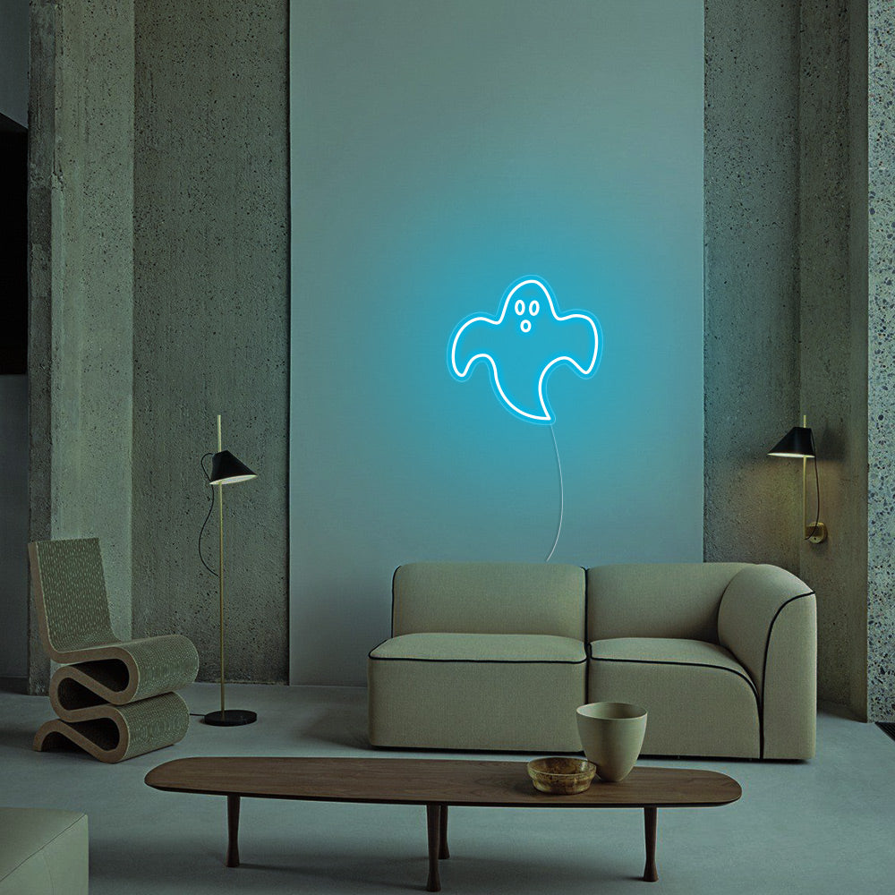 Ghost LED Neon Sign - Happy Halloween Neon Sign