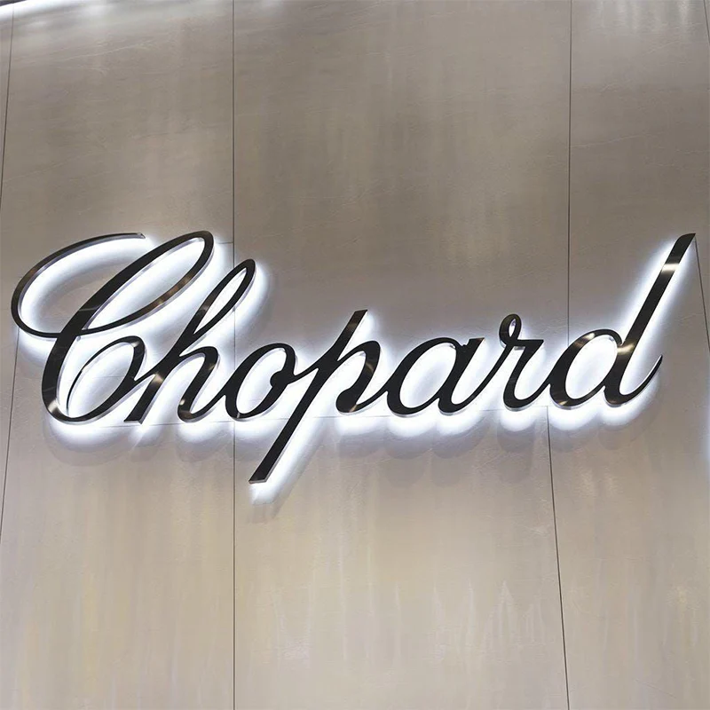 Backlit Channel Cursive Sign 3D Metal Backlit Channel Letters for Barber Shop, Interior – Make Neon