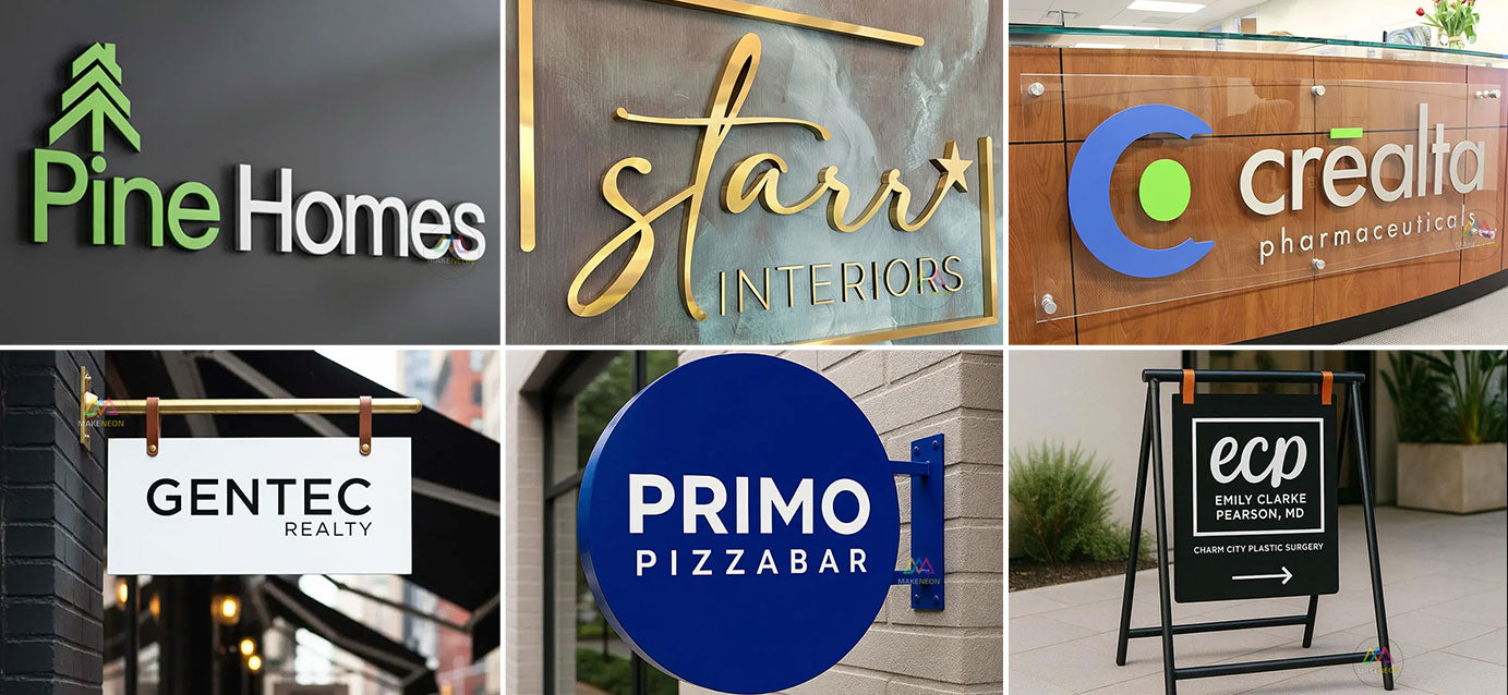 Custom Non-Illuminated Business Signs