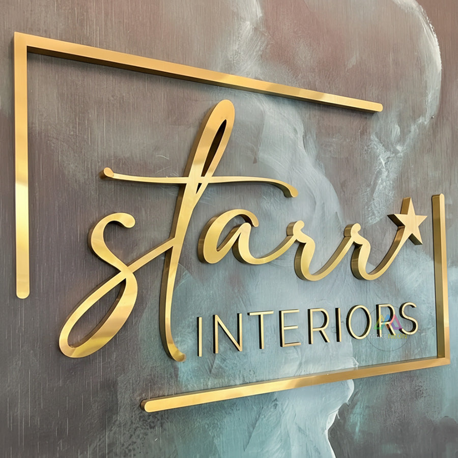Custom 3D Metal Wall Signs for Businesses, Offices, Lobbies & Salons