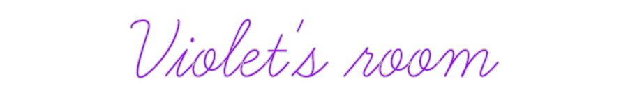 Custom Neon: Violet's room