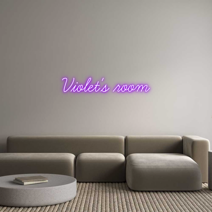 Custom Neon: Violet's room