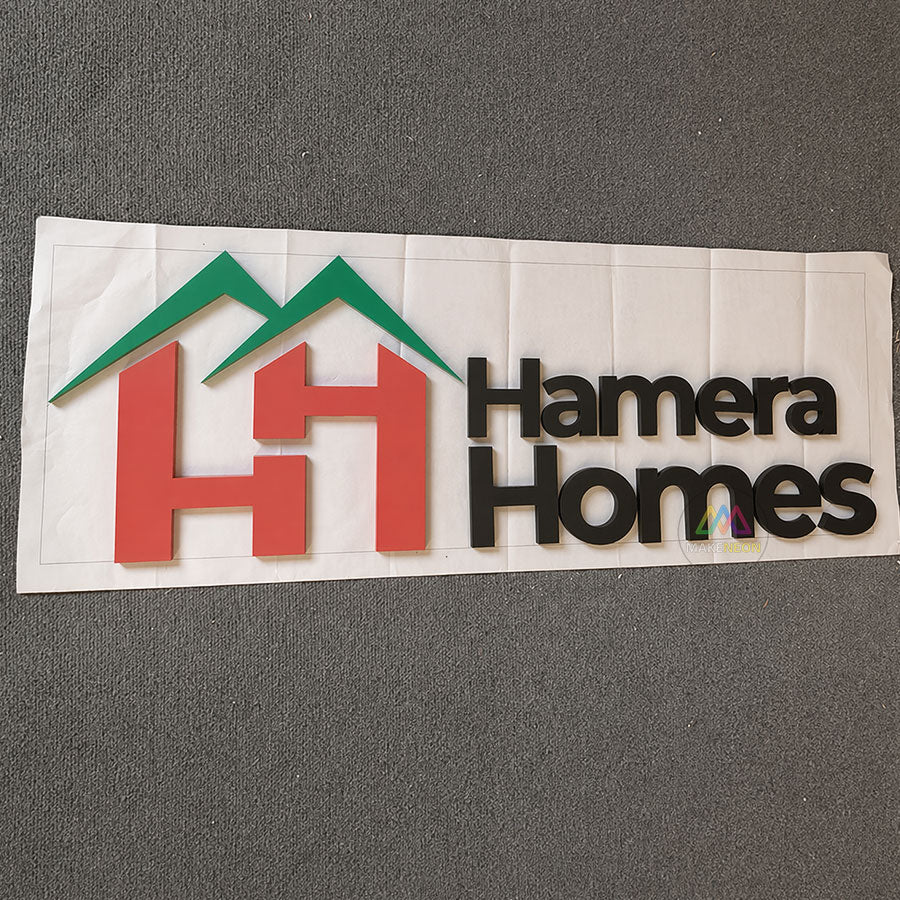 Custom 3D Acrylic Letter Sign - Minimalist Wall Business Sign for Receptions, Offices, and Salons