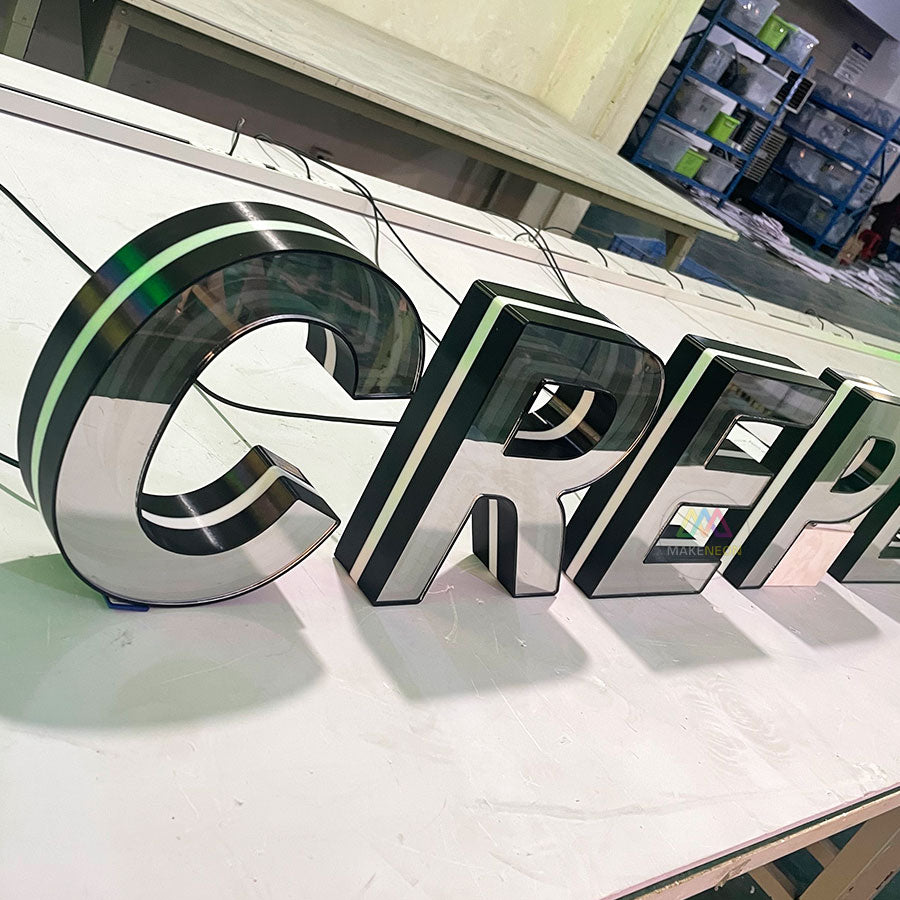 Custom 3D Infinity Mirror Channel Letters - LED Logo Signs for Businesses, Restaurants, Bars & Clubs