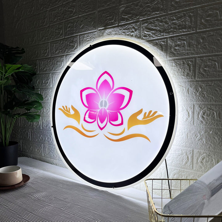 Custom Business Logo Acrylic Backlit Sign, Menu Light Sign, UV Printing Ad Poster For Restaurants, Pizza Shop