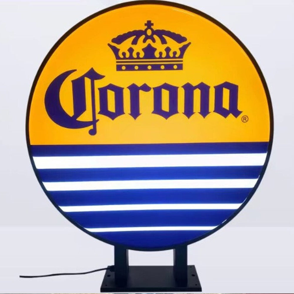 Round Illuminated Blade Sign - Custom Outdoor Light Box with UV