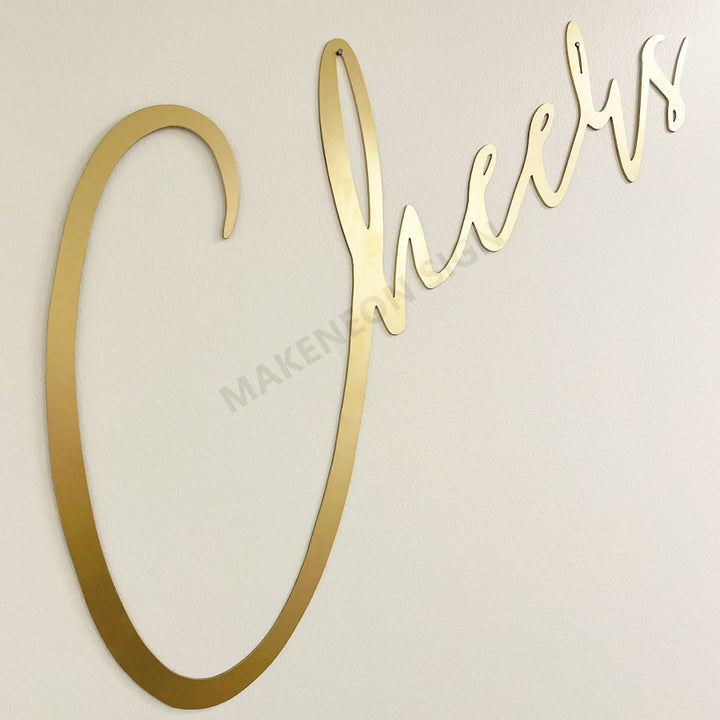 Custom Flat Cut Metal Letters - Laser Cut Wall Logo Signs for Business, Office