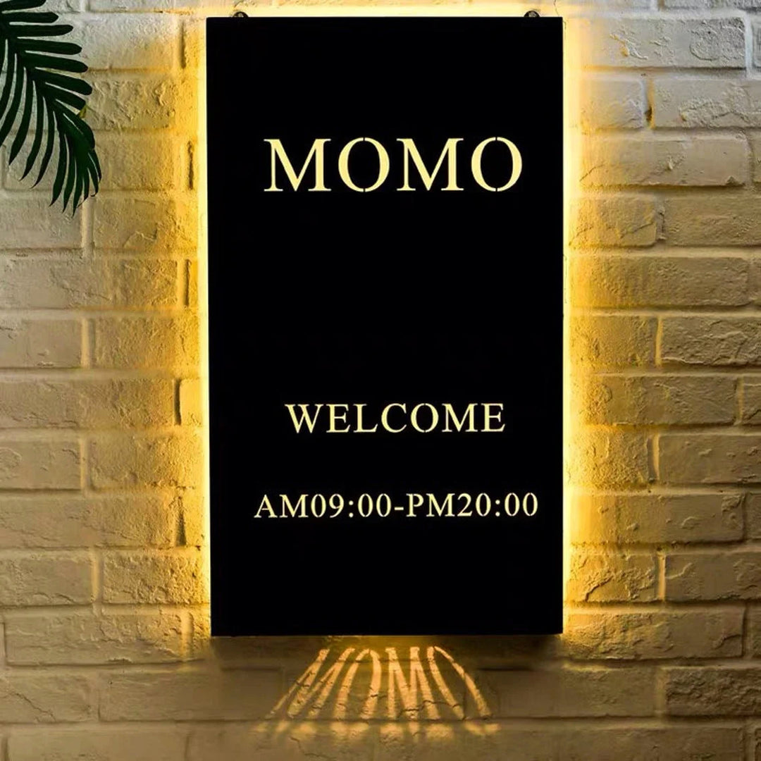 Custom 3D Metal Backlit Sign For Business – Make Neon