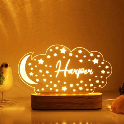 Customized Name Night Light, Personalized Bedroom Decor Name Sign For Gift