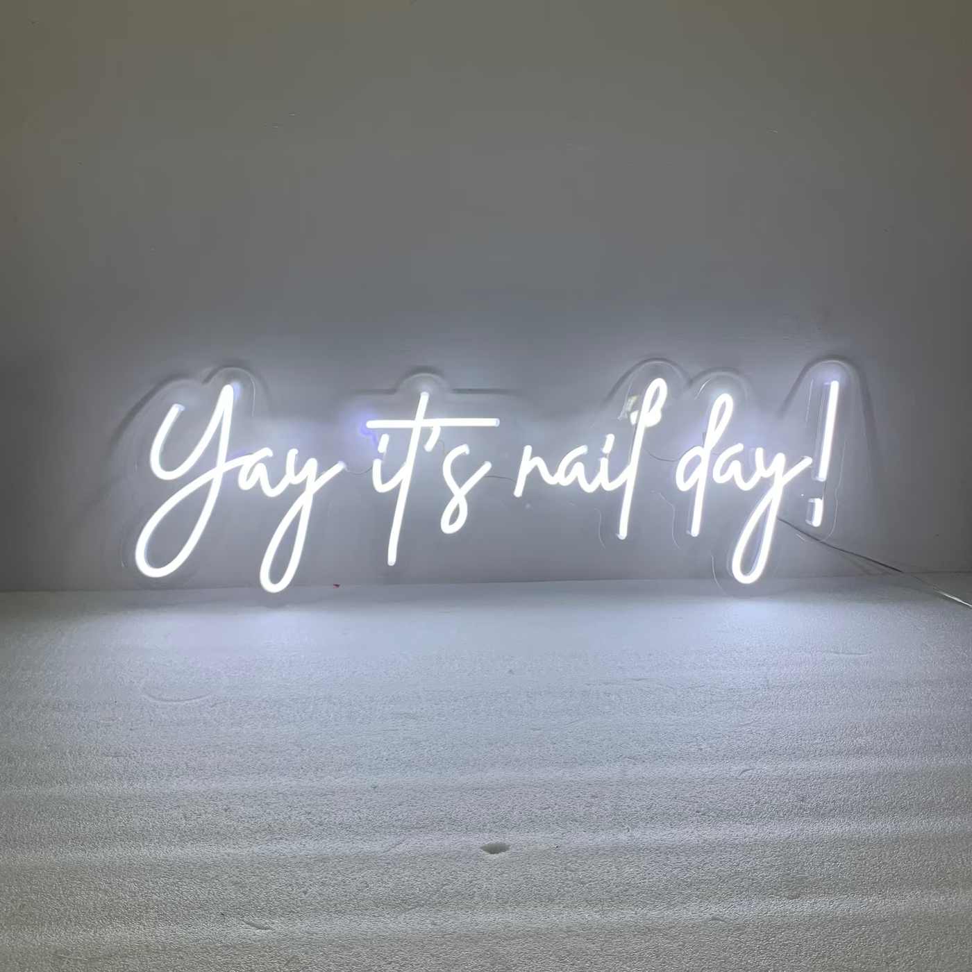 Yay it's nail day Neon Sign