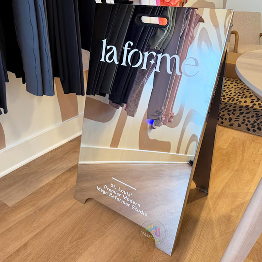 Custom Metal A-Frame Sidewalk Sign for Shops, Cafés & Restaurants