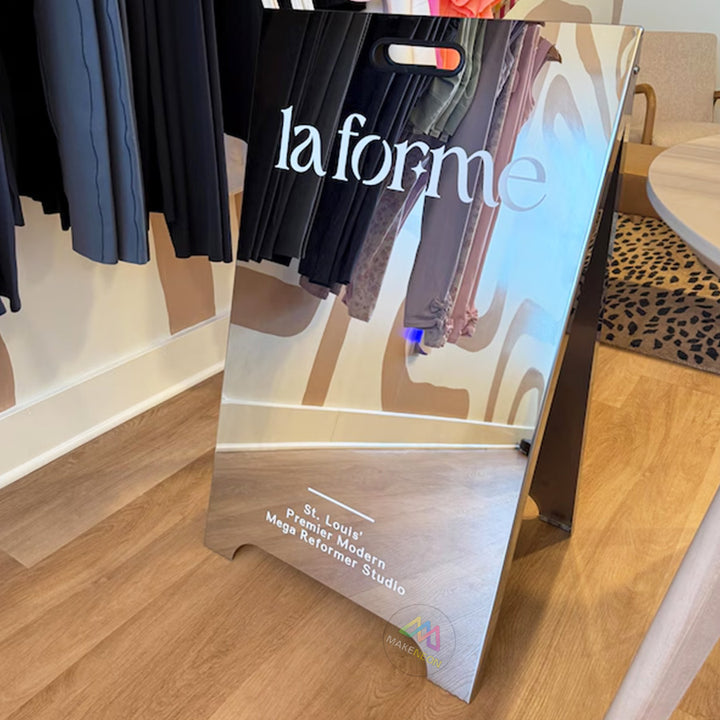 Custom Metal A-Frame Sidewalk Sign for Shops, Cafés & Restaurants