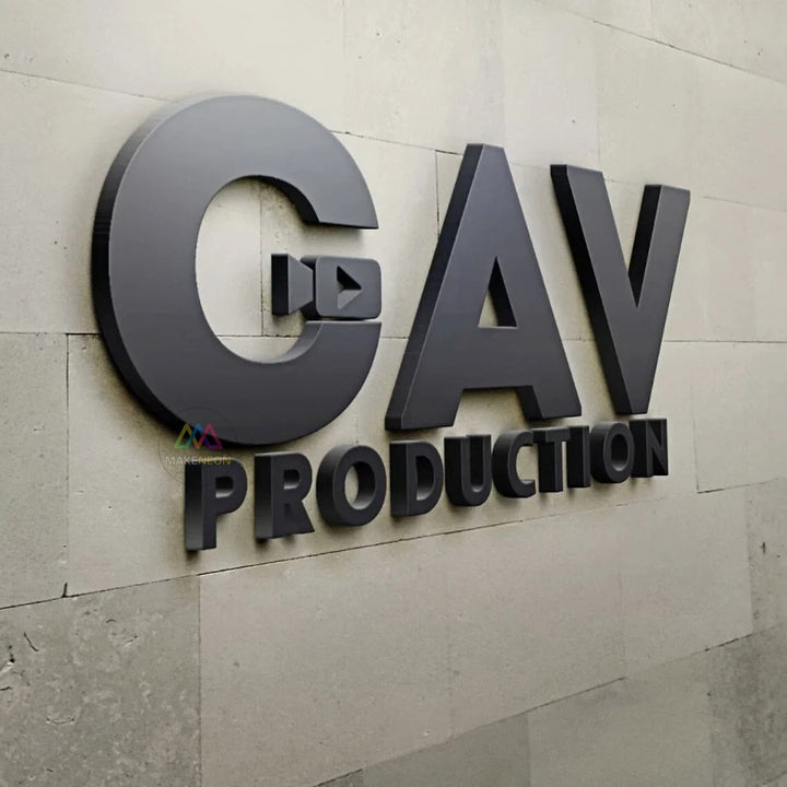 Custom 3D Metal Letter Sign - Bold Non-Lit Business Sign for Storefront, Mall, Shop