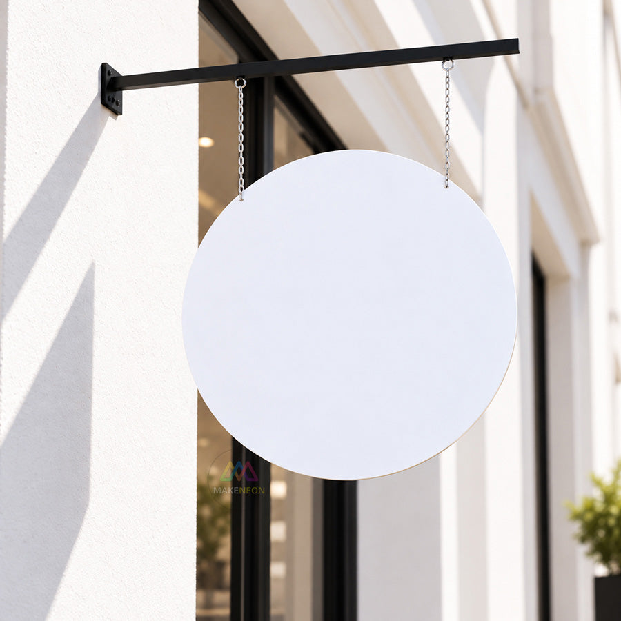Custom Hanging 2D Blade Sign - Flat Projecting Sign for Studio, Bar, Salon