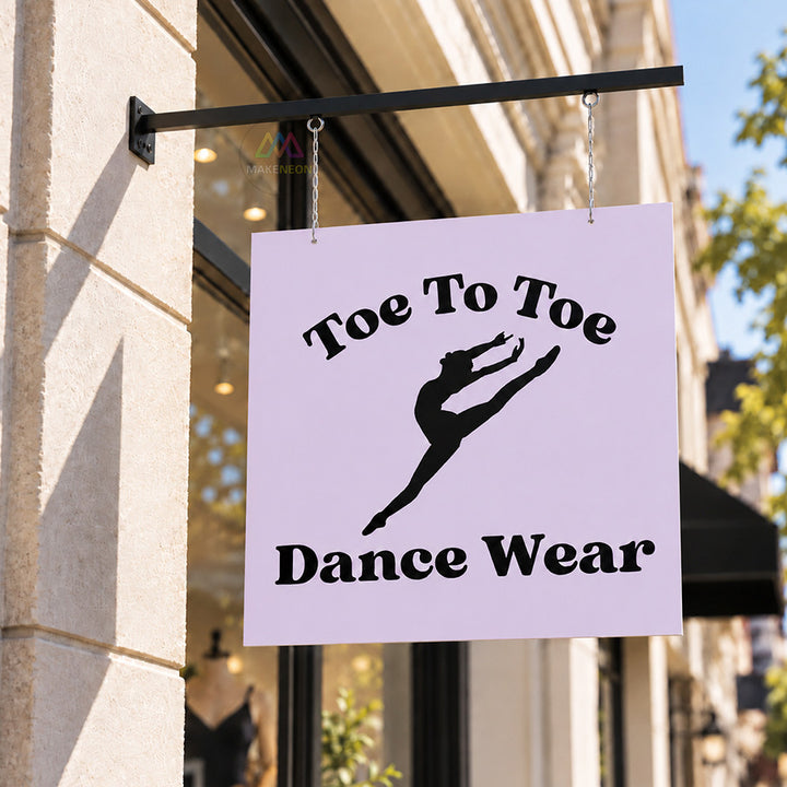 Custom Hanging 2D Blade Sign - Flat Projecting Sign for Studio, Bar, Salon