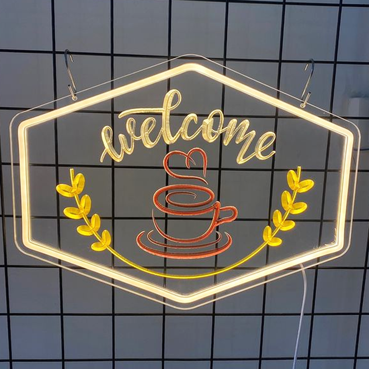 New Year Embossed Neon - Custom Engraved Neon Sign For Home, Bar, Business, Studio