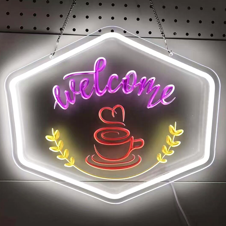 New Year Embossed Neon - Custom Engraved Neon Sign For Home, Bar, Business, Studio