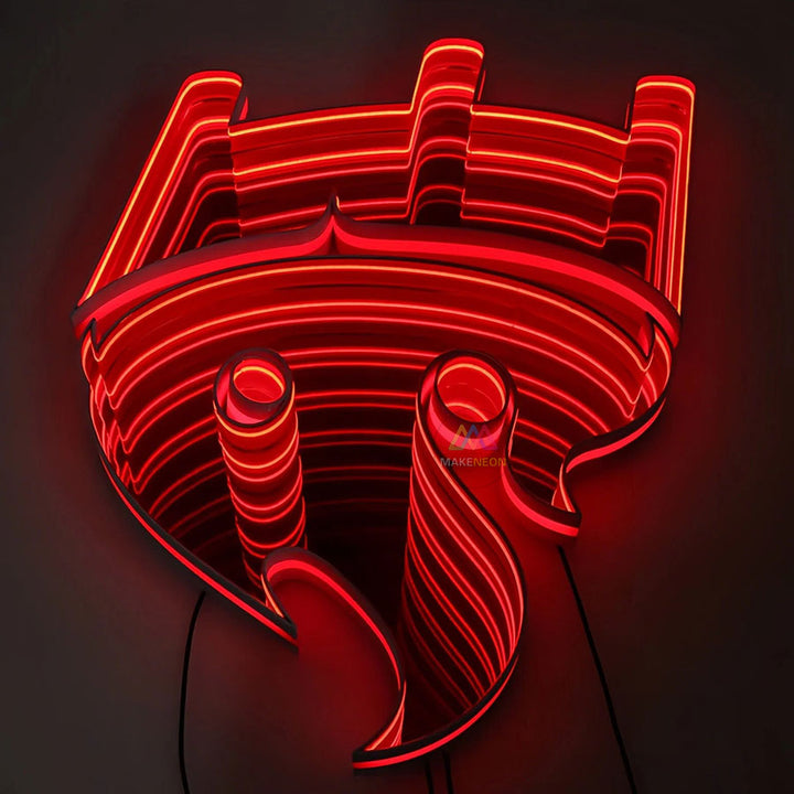 RGB Infinity Mirror LED Channel Letters - Personalized 3D Logo Signs for Businesses, Events & Receptions