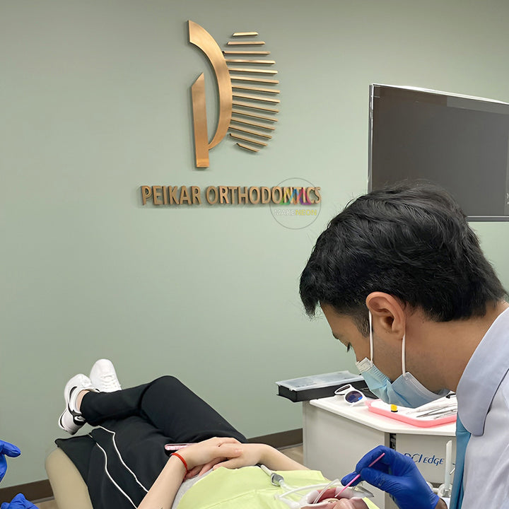 Custom 3D LED Metal Backlit Sign for Medical & Dental Clinics