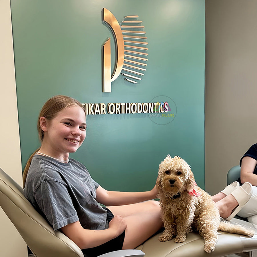 Custom 3D LED Metal Backlit Sign for Medical & Dental Clinics