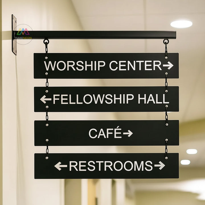 Custom Hanging Blade Sign - Versatile Sign for Shops, Restaurants and Businesses