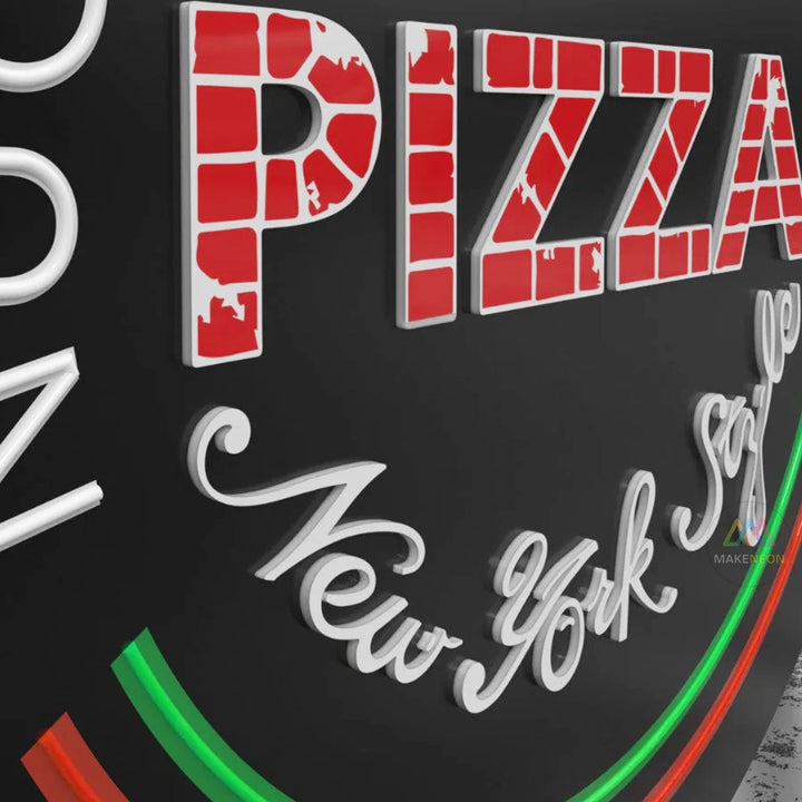 Custom Blade Sign with Illuminated Lettering - Business Projecting Light Box Sign