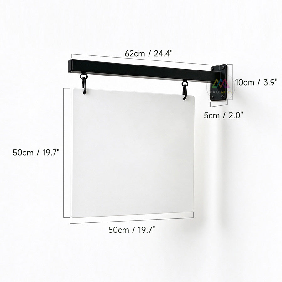 Custom Chain-Hung Blade Sign - Wall-Mounted Projecting Sign for Salons, Boutiques & Businesses