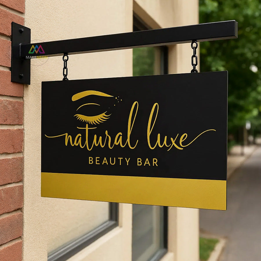 Custom Hanging Blade Sign - Versatile Sign for Shops, Restaurants and Businesses