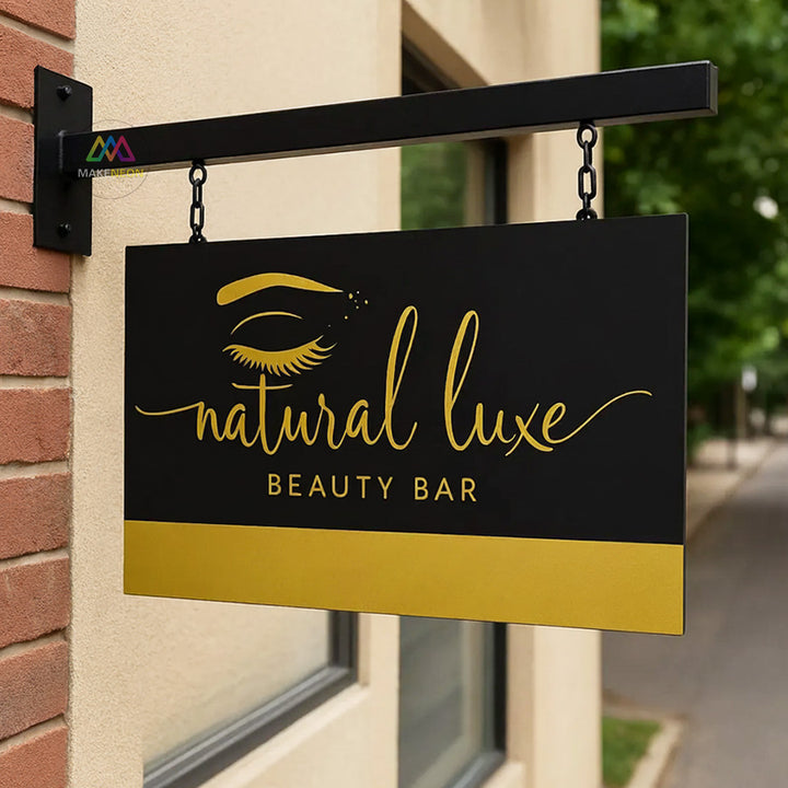Custom Hanging Blade Sign - Versatile Sign for Shops, Restaurants and Businesses