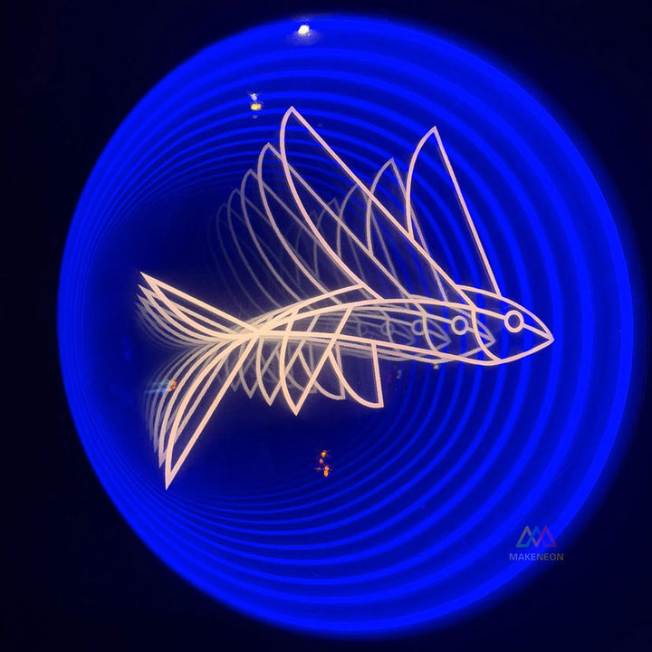 Custom Infinity Mirror Neon Light Box Sign, RGB Multicolor Sign Round Magic Neon Light Box For Business