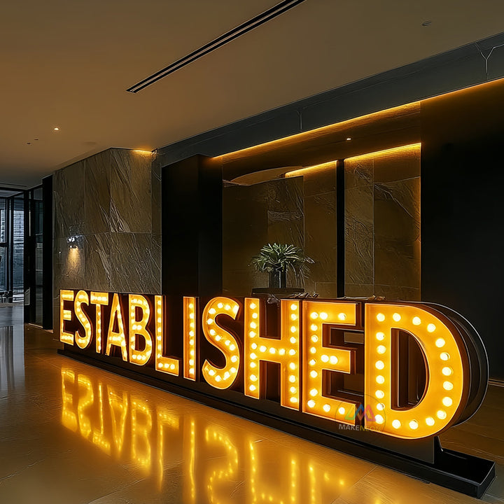 Custom Marquee Letters Sign - LED Light-Up Sign for Events, Parties & Stage Decor