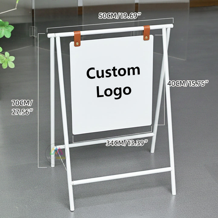 Custom Metal A-Frame Sidewalk Sign - Sandwich Board for Business Advertising