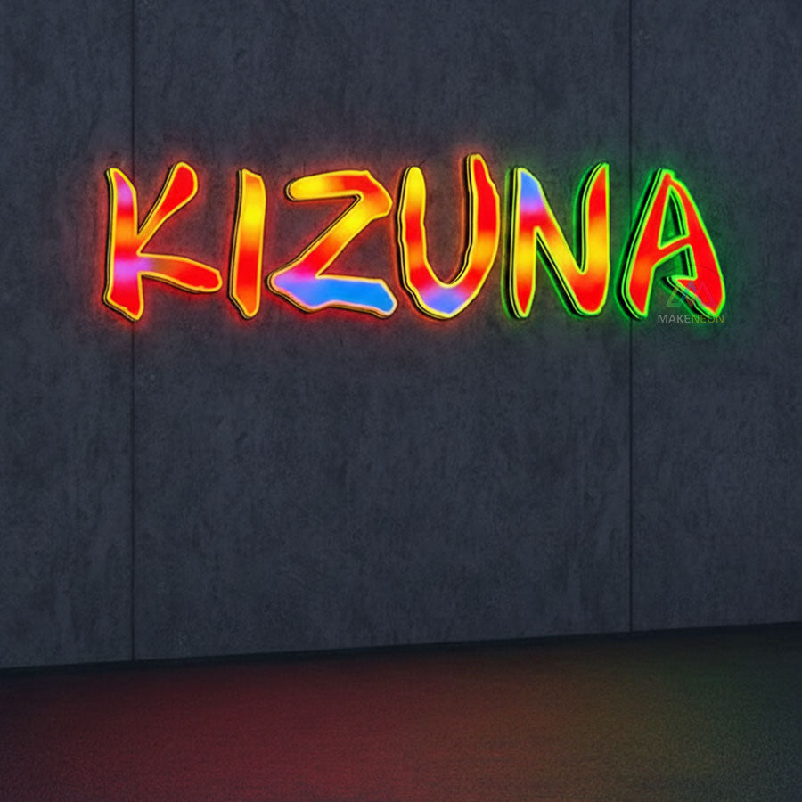 Custom RGB Gradient 3D Letter Sign - Programmable Full-Color ...