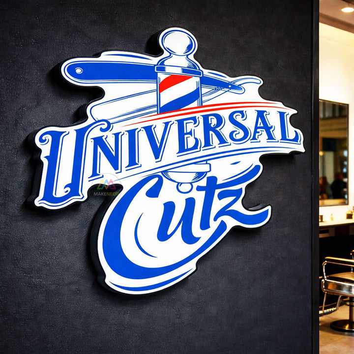 Custom Shape Frontlit Metal Light Box Sign - Premium Illuminated Business Sign for Brand Identity