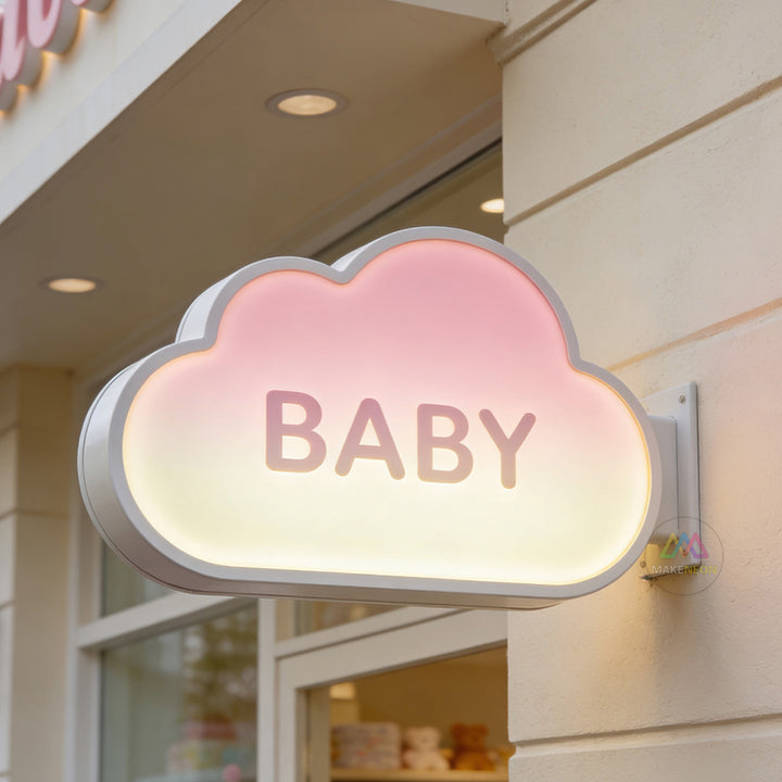 Custom Illuminated Blade Sign - Storefront Light Box Sign for Retail Stores & Boutiques